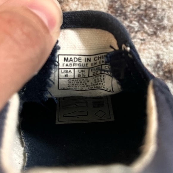 Polo Ralph Lauren Navy Slip-On Toddler Shoes Size 6 - Picture 6 of 6